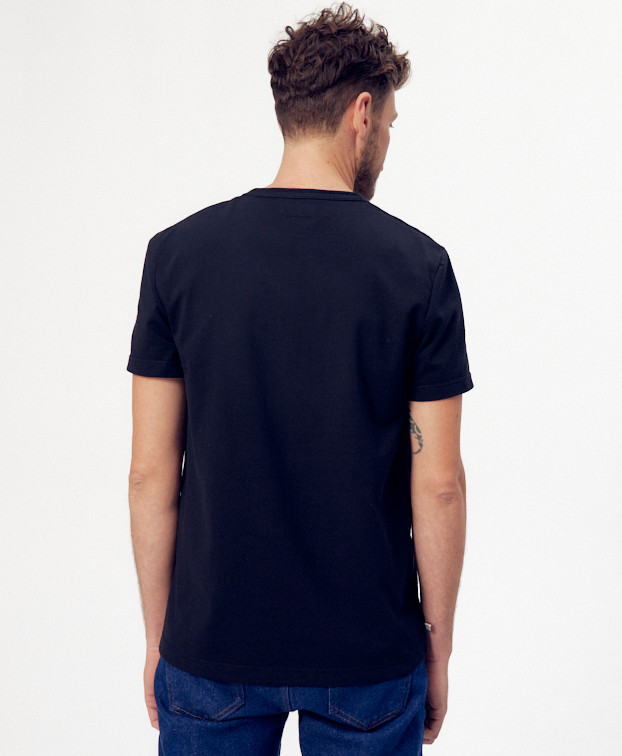 Tee-shirt Augustin noir - Vue de dos Tee-shirt Augustin noir - Vue de dos
