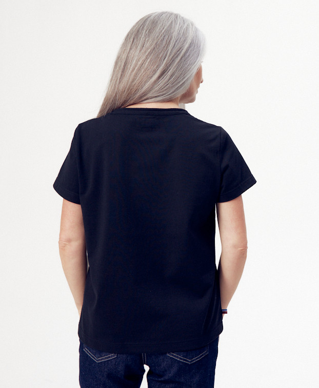 Tee-shirt Augustine noir - Vue de dos Tee-shirt Augustine noir - Vue de dos