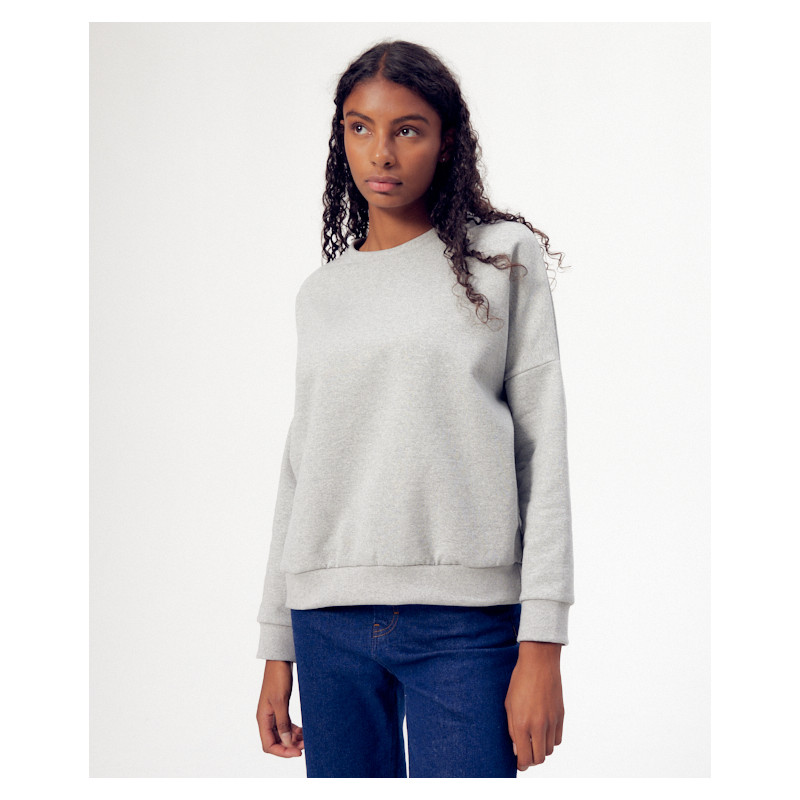 Sweat made in France femme gris chiné - Le Chiller 3.0