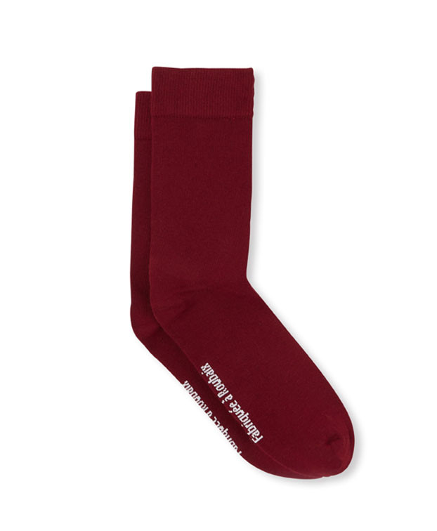 Chaussettes Cyriac bordeaux - Vue principale Chaussettes Cyriac bordeaux - Vue principale