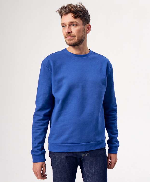 Sweat Hercule bleu - Vue buste devant Sweat Hercule bleu - Vue buste devant