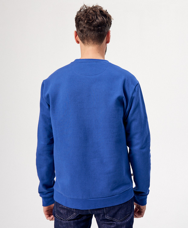 Sweat Hercule bleu - Vue de dos Sweat Hercule bleu - Vue de dos