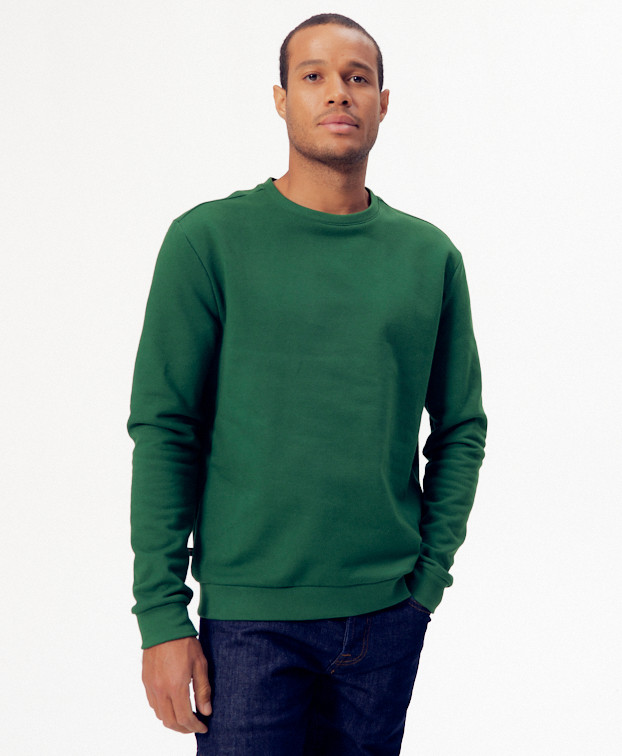 Sweat Hercule vert - Vue buste avant Sweat Hercule vert - Vue buste avant