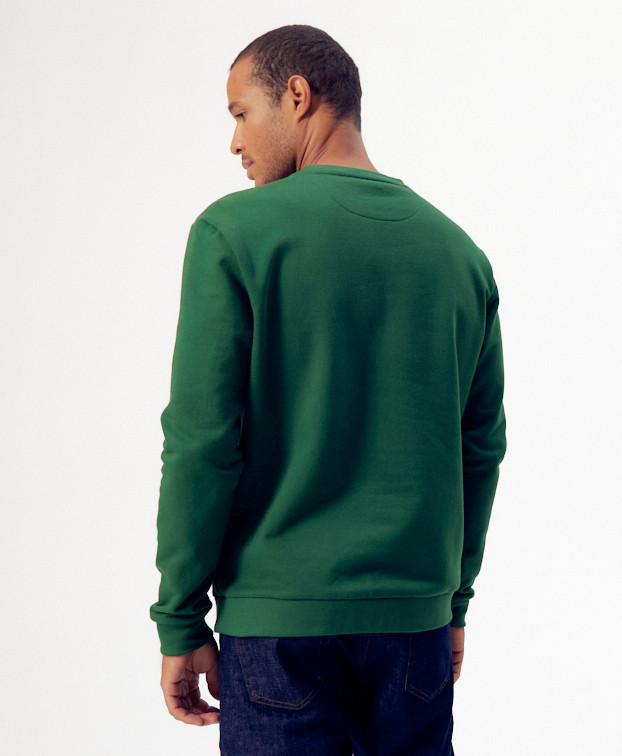 Sweat Hercule vert - Vue de dos Sweat Hercule vert - Vue de dos