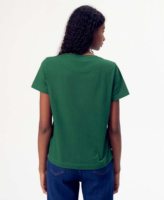 Tee-shirt Ida vert - Vue de dos Tee-shirt Ida vert - Vue de dos