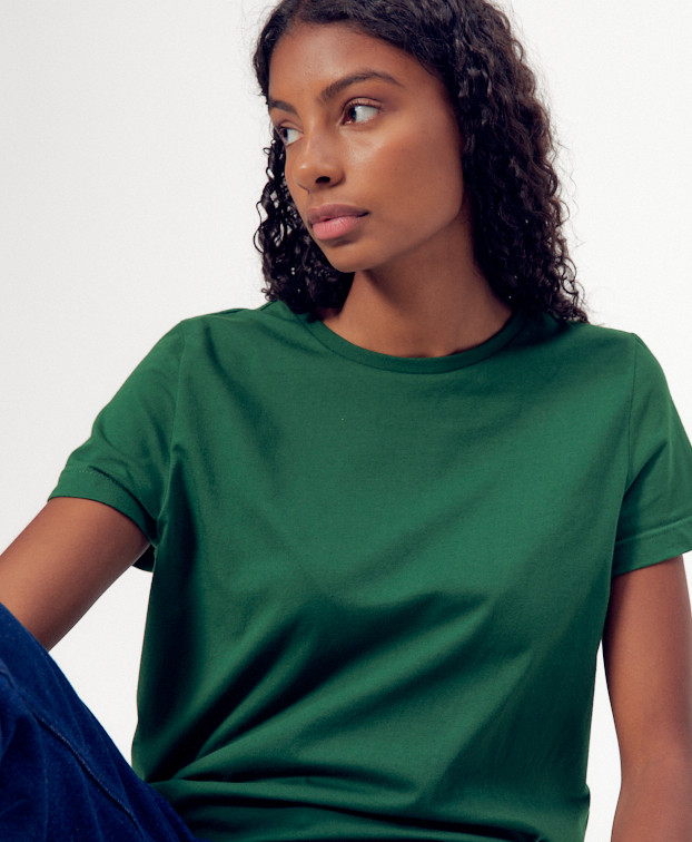 Tee-shirt Ida vert - Vue principale Tee-shirt Ida vert - Vue principale