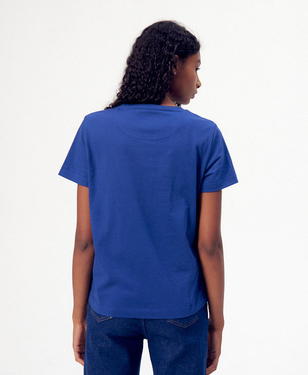 Tee-shirt Ida bleu - Vue de dos