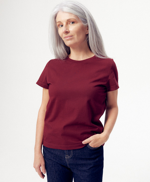 Tee-shirt Ida bordeaux - Vue principale Tee-shirt Ida bordeaux - Vue principale