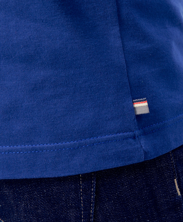 Tee-shirt Icare bleu - Zoom étiquette Tee-shirt Icare bleu - Zoom étiquette