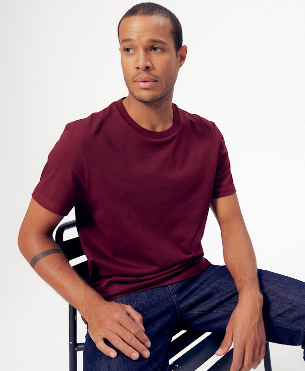 Tee-shirt Icare bordeaux - Vue principale Tee-shirt Icare bordeaux - Vue principale