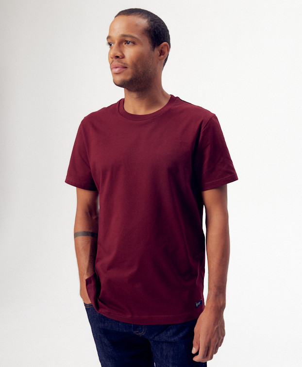 Tee-shirt Icare bordeaux - Vue de face Tee-shirt Icare bordeaux - Vue de face