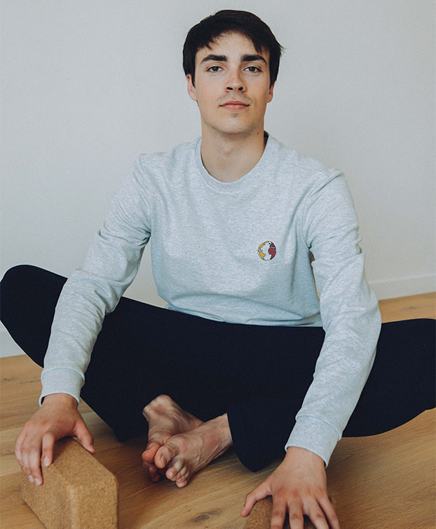 Sweat Sacha gris - Vue principale Sweat Sacha gris - Vue principale