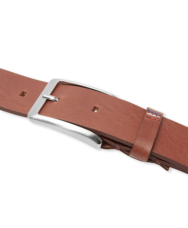 Ceinture Cléry marron - zoom boucle Ceinture Cléry marron - zoom boucle