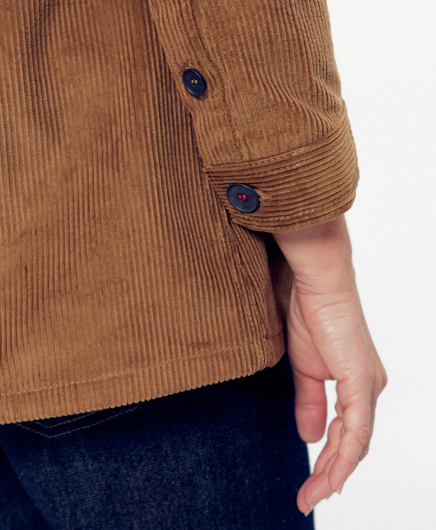 Veste Victoria camel - zoom boutons manches Veste Victoria camel - zoom boutons manches