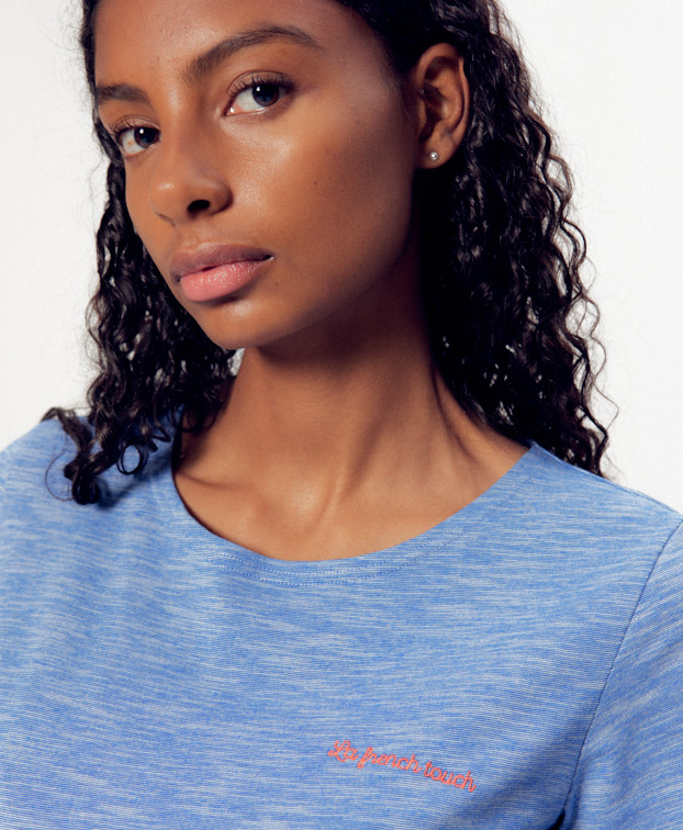 Tee-shirt Maryse bleu - vue principale Tee-shirt Maryse bleu - vue principale