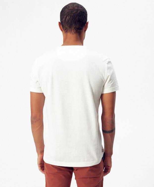 Tee-shirt Baptiste brodé écru - La Gentle Factory - Vue dos Tee-shirt Baptiste brodé écru - La Gentle Factory - Vue dos