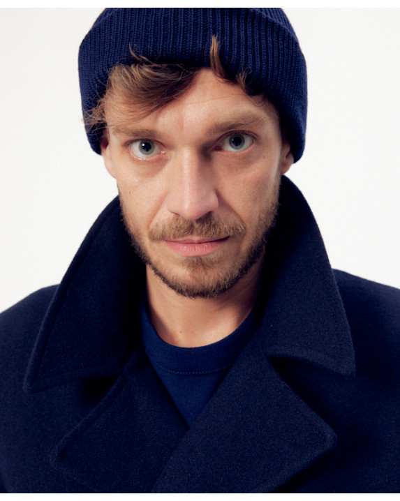 Caban Clovis bleu - La Gentle Factory - Vue col avant