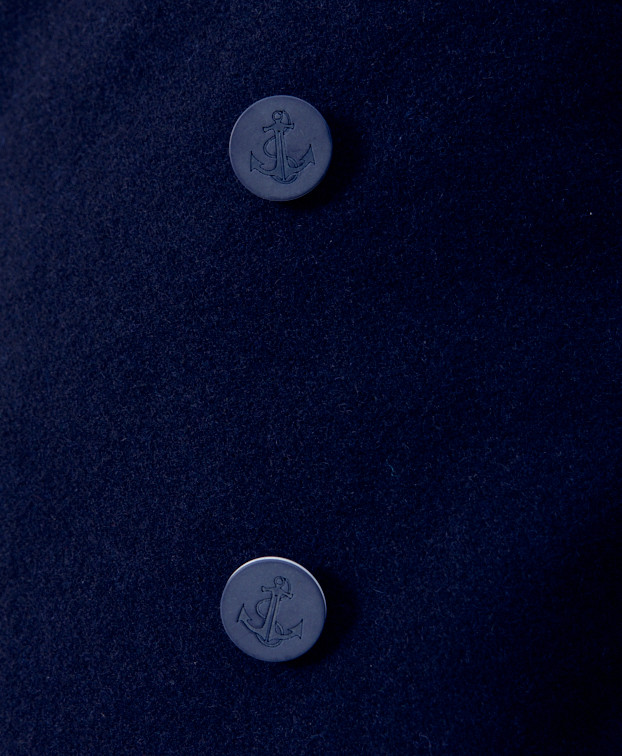 Caban Clovis bleu - La Gentle Factory - zoom boutons Caban Clovis bleu - La Gentle Factory - zoom boutons