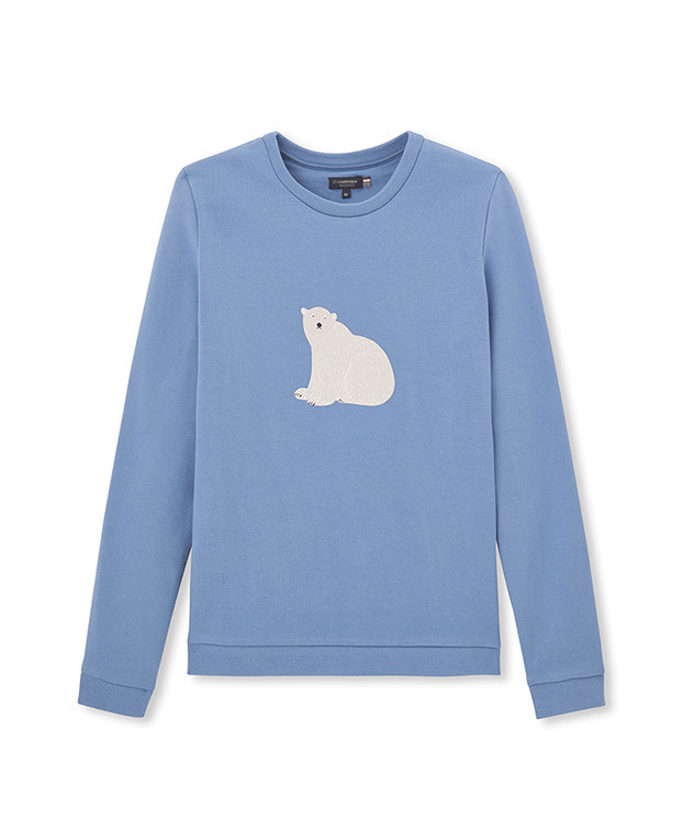 Sweat Saturnin "Ours" bleu - La Gentle Factory - A plat Sweat Saturnin "Ours" bleu - La Gentle Factory - A plat