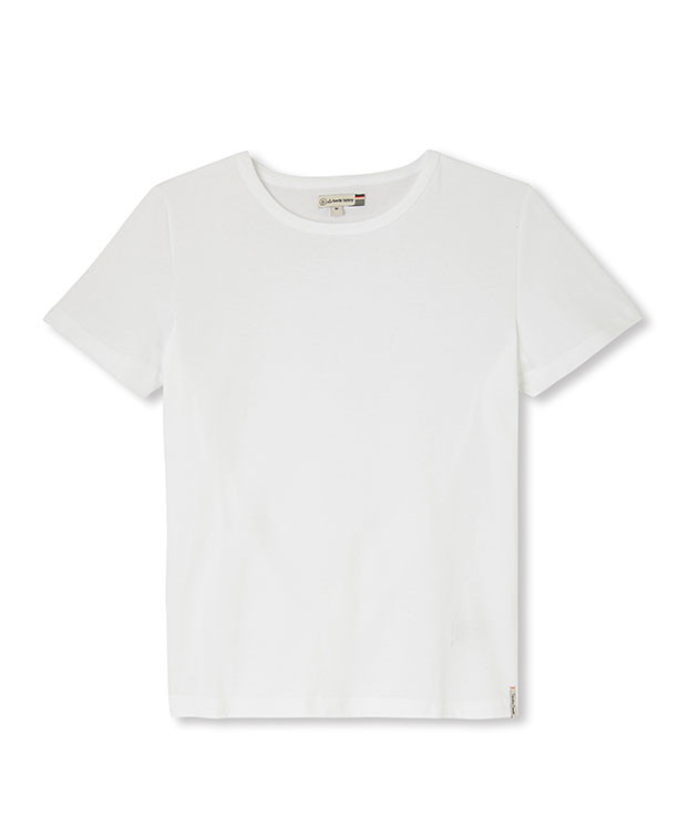 Tee-shirt Colberte blanc - La Gentle Factory - A plat Tee-shirt Colberte blanc - La Gentle Factory - A plat