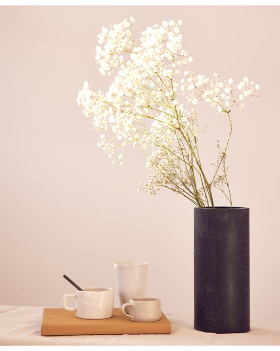 Vase Noé Maxi recyclé noir - La Gentle Factory - Vue principale