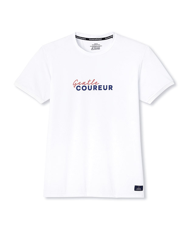 Tee-shirt running Dan blanc recyclé - La Gentle Factory - Vue à plat Tee-shirt running Dan blanc recyclé - La Gentle Factory - Vue à plat