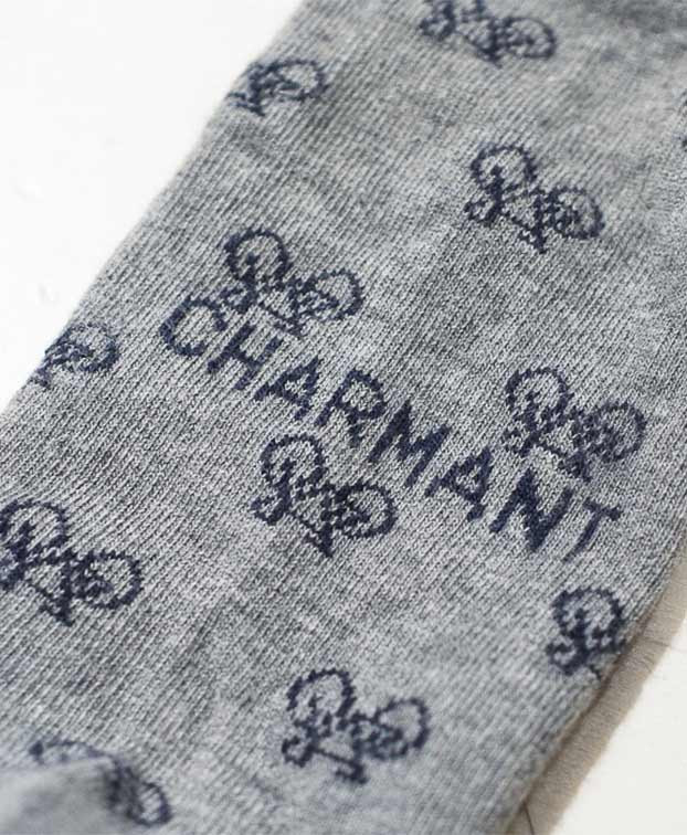 Chaussettes Caspar grises recyclées - La Gentle Factory - Zoom charmant Chaussettes Caspar grises recyclées - La Gentle Factory - Zoom charmant