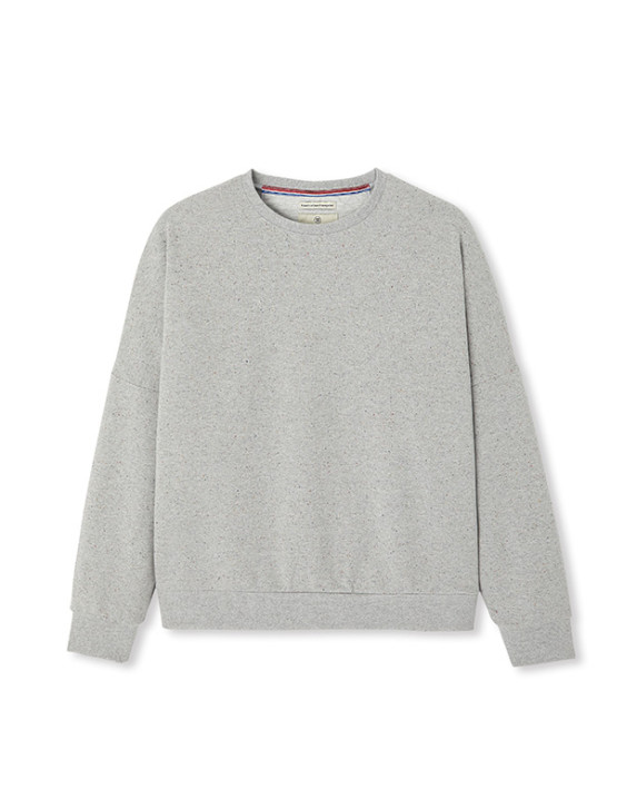 Sweat Hélène gris fantaisie recyclé - La Gentle Factory - A plat