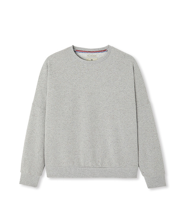 Sweat Hélène gris fantaisie recyclé - La Gentle Factory - A plat Sweat Hélène gris fantaisie recyclé - La Gentle Factory - A plat