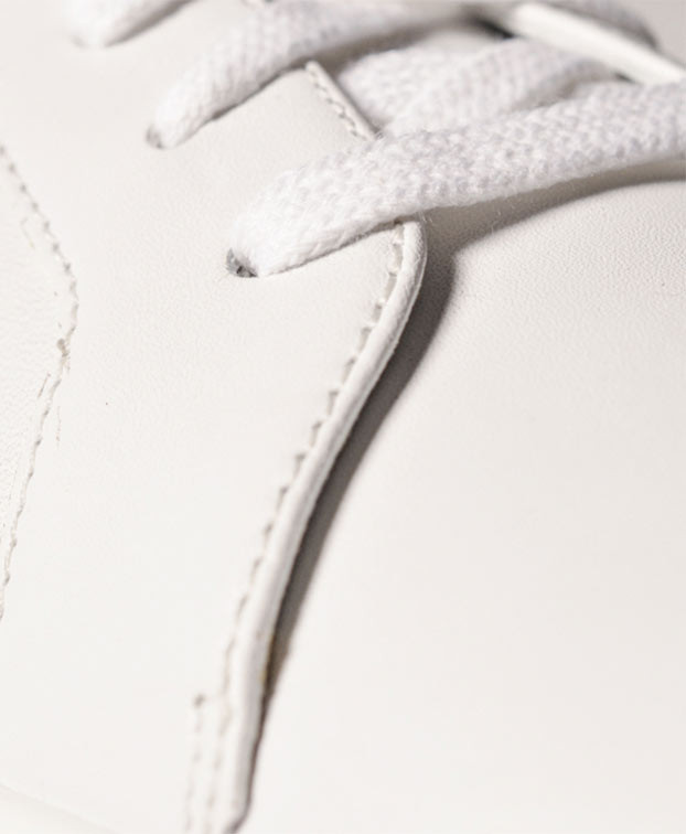Sneakers Cyprien blanches - La Gentle Factory - Zoom lacets Sneakers Cyprien blanches - La Gentle Factory - Zoom lacets