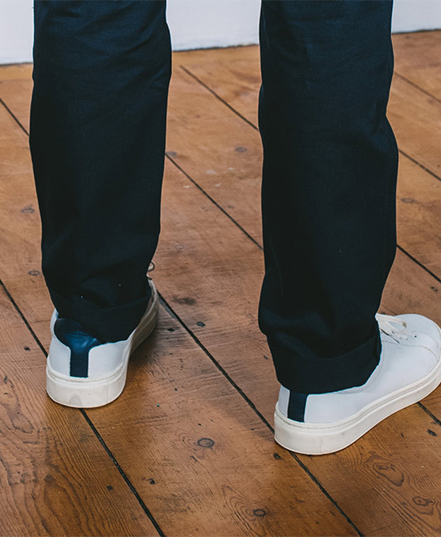 Sneakers Cyprien blanches - La Gentle Factory - Vue arrière