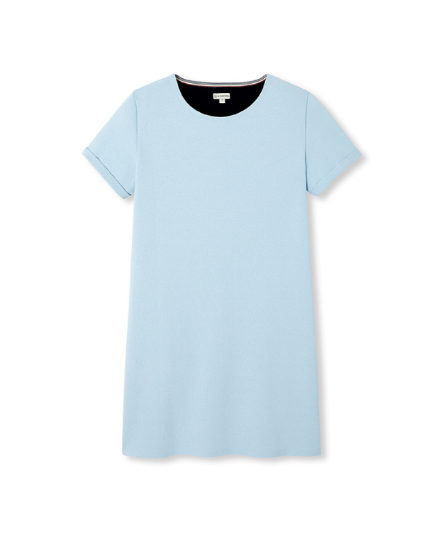 Robe Rita bleu recyclée - La Gentle Factory - A plat Robe Rita bleu recyclée - La Gentle Factory - A plat