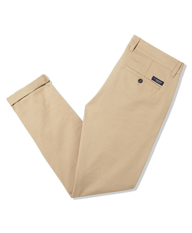 Chino Carlos lourd beige en coton bio - La Gentle Factory - Vue à plat Chino Carlos lourd beige en coton bio - La Gentle Factory - Vue à plat