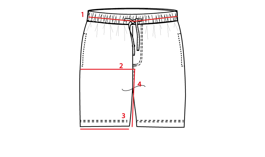 CROQUIS BERMUDA HOMME