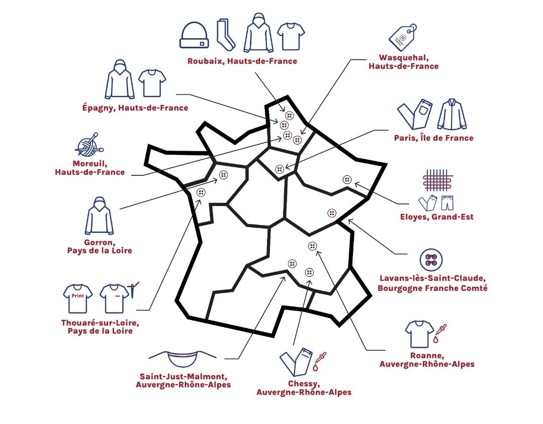 Carte des savoir-faire La Gentle Factory