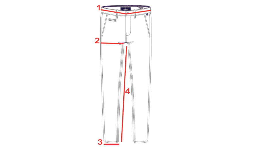 CROQUIS GUIDE TAILLES CHINO HOMME