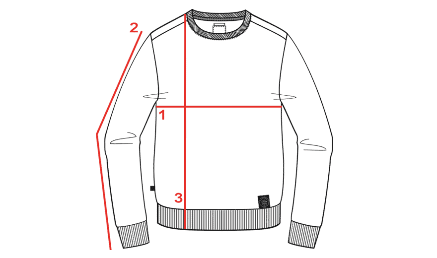 CROQUIS GUIDE TAILLE SWEAT