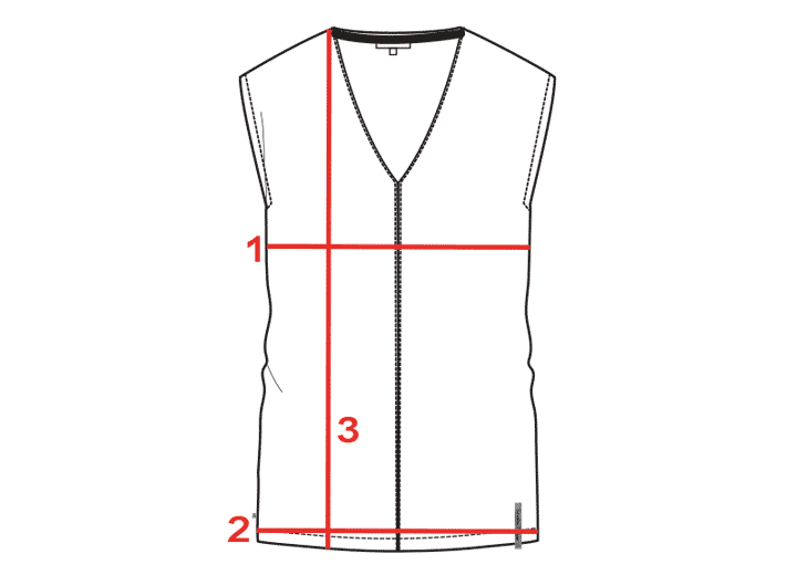 CROQUIS GUIDE TAILLES TOP FEMME