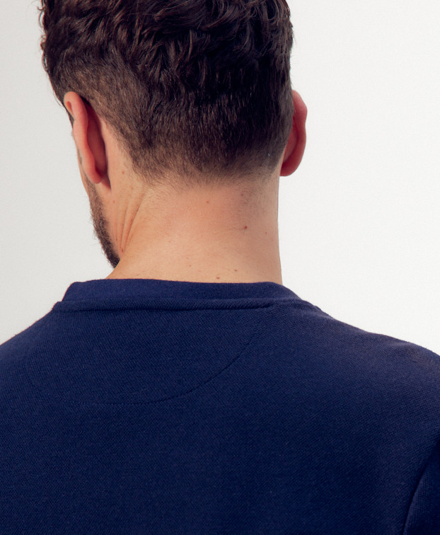 Sweat Français Homme Recyclé Paul Bleu Marine - La Gentle Factory Sweat Français Homme Recyclé Paul Bleu Marine - La Gentle Factory