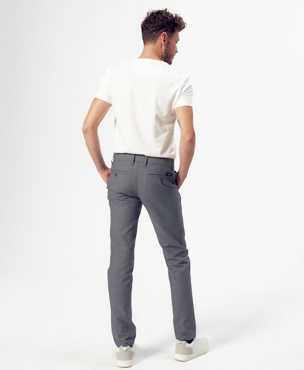 Pantalon Made In France Homme Chino Carlito Gris - La Gentle Factory
