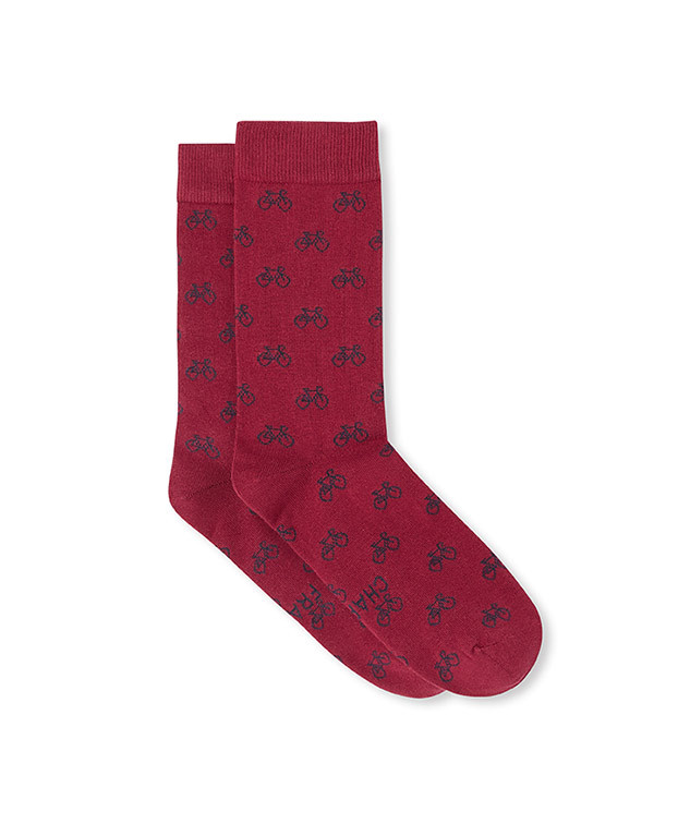 Chaussettes Made In France Homme Bio Caspar Bordeaux - La Gentle Factory