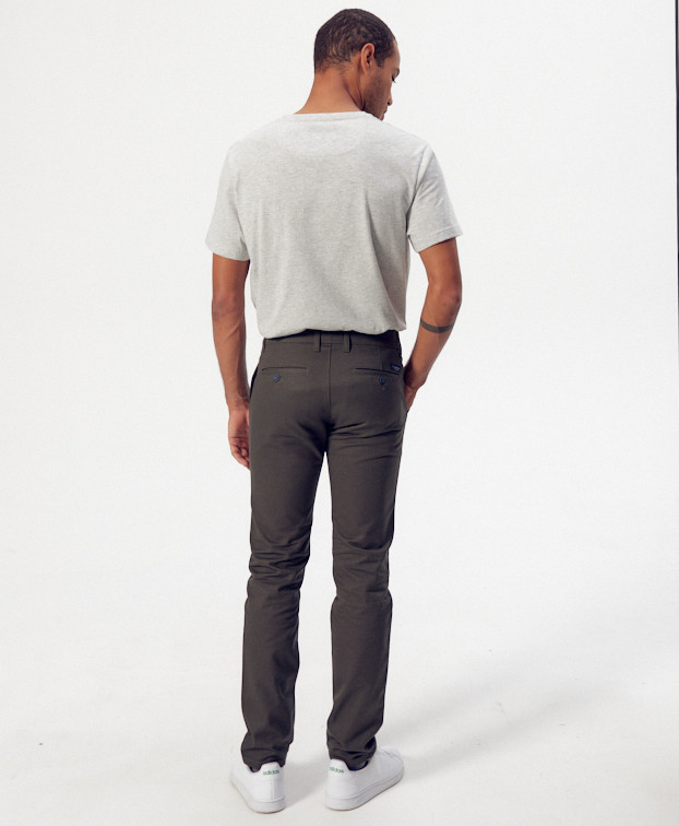 Pantalon Made In France Homme Chino Carlos Kaki - La Gentle Factory Pantalon Made In France Homme Chino Carlos Kaki - La Gentle Factory