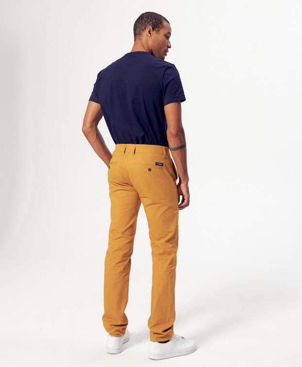 Pantalon Made In France Homme Chino Carlos Ocre - La Gentle Factory