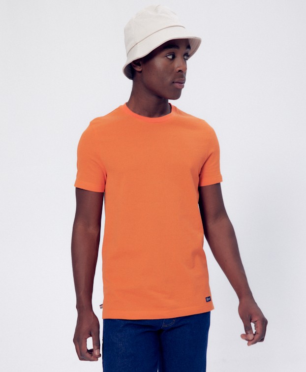 Tee-shirt Made In France Homme Recyclé Icare Orange - La Gentle Factory