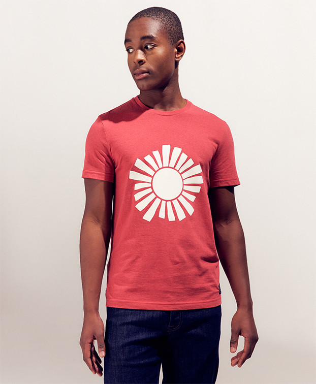 Tee-Shirt Homme Made In France Coton Bio Philibert Rouge - La Gentle factory Tee-Shirt Homme Made In France Coton Bio Philibert Rouge - La Gentle factory