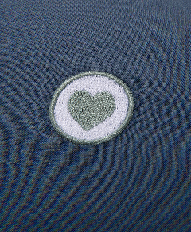 Parure Lit Coton Bio Made In France Bleu - La Gentle Factory Parure Lit Coton Bio Made In France Bleu - La Gentle Factory