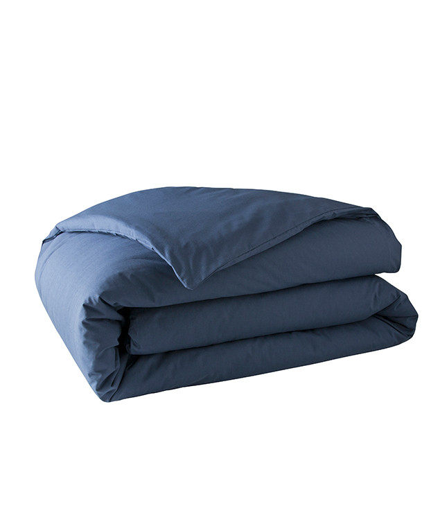 Parure Lit Coton Bio Made In France Bleu - La Gentle Factory Parure Lit Coton Bio Made In France Bleu - La Gentle Factory