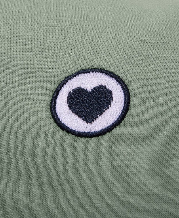 Parure Lit Coton Bio Made In France Vert de gris - La Gentle Factory Parure Lit Coton Bio Made In France Vert de gris - La Gentle Factory