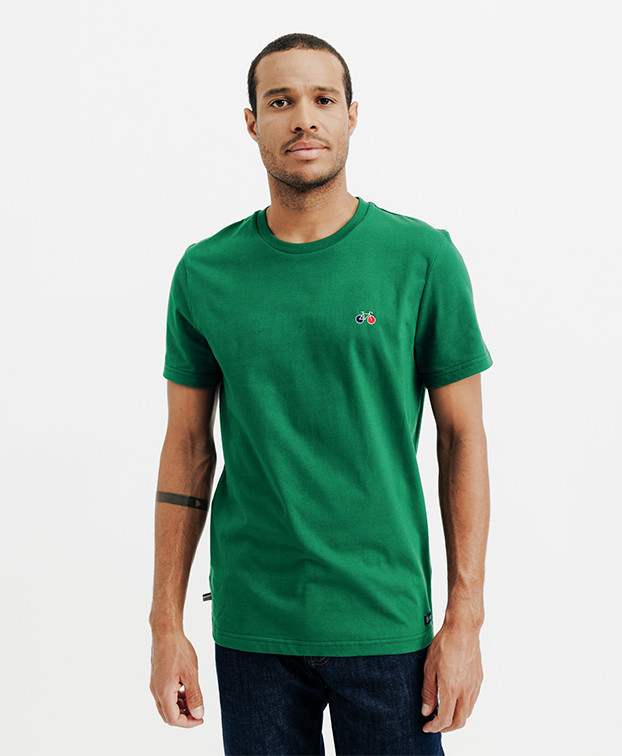 Tee-Shirt Homme Made In France Bio Barthélémy Vert - La Gentle Factory