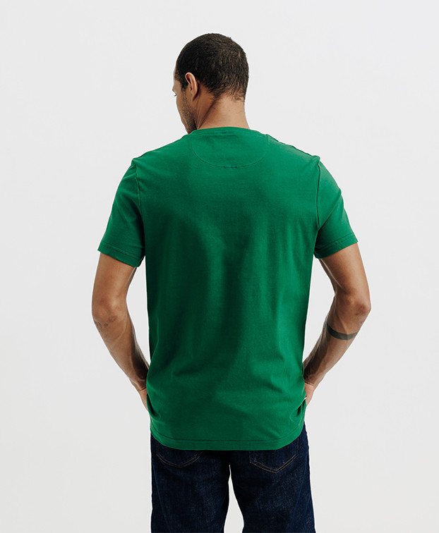 Tee-Shirt Homme Made In France Bio Barthélémy Vert - La Gentle Factory